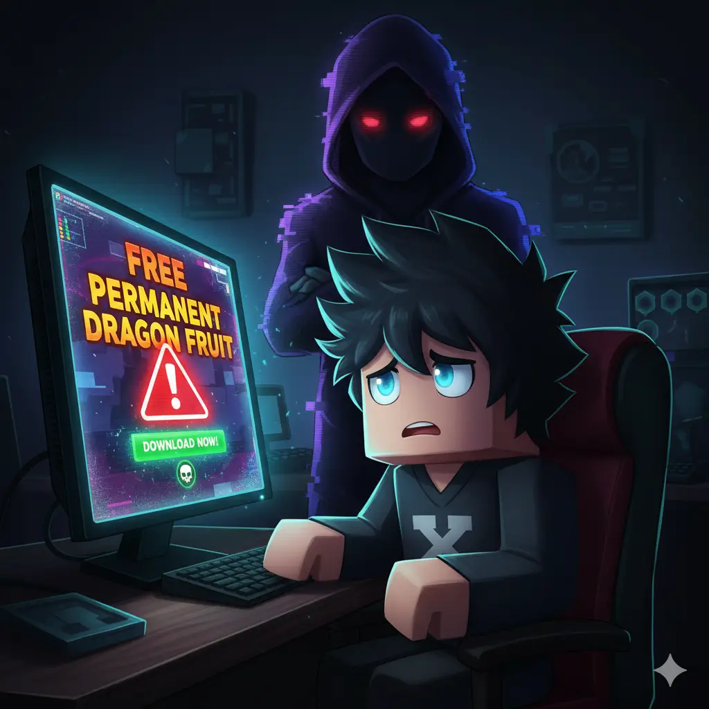 Cảnh báo về các trang web lừa đảo bán hoặc tặng code Blox Fruit trái ác quỷ vĩnh viễn