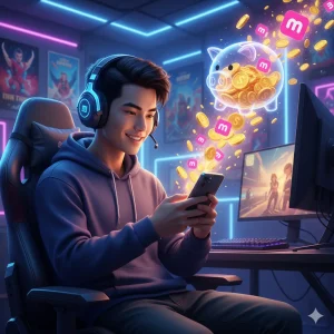 Game thủ chơi game kiếm tiền rút về MoMo trên điện thoại