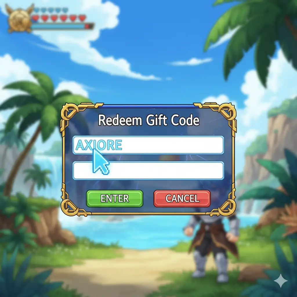 Cửa sổ nhập code trong Blox Fruit với mã code đã được dán vào